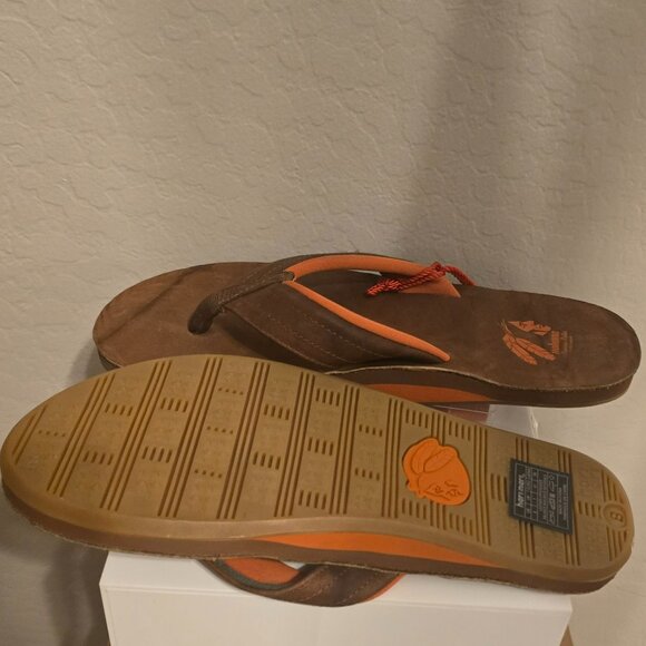 Nokona x Hari Mari Walnut Flip Flops - MEN